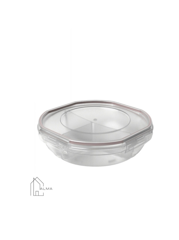ظرف غذا سیف لاک سه خانه 1500ml ویرو پلاست