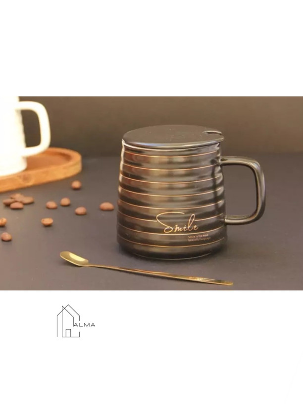 ماگ سرامیکی خط دار اسمایل