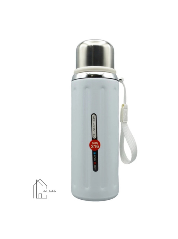 فلاسک استیل درجه یک 800 میل Well Crafted درب لیوانی