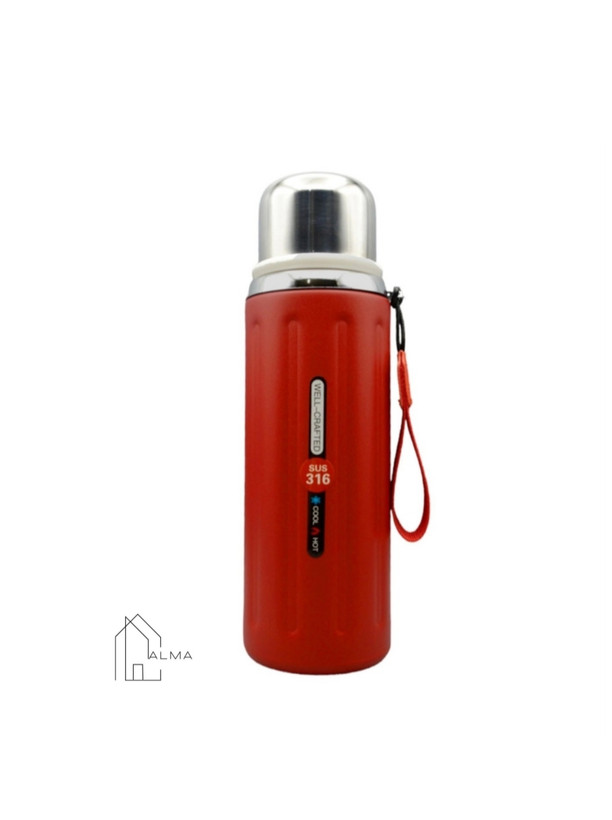 فلاسک استیل درجه یک 800 میل Well Crafted درب لیوانی