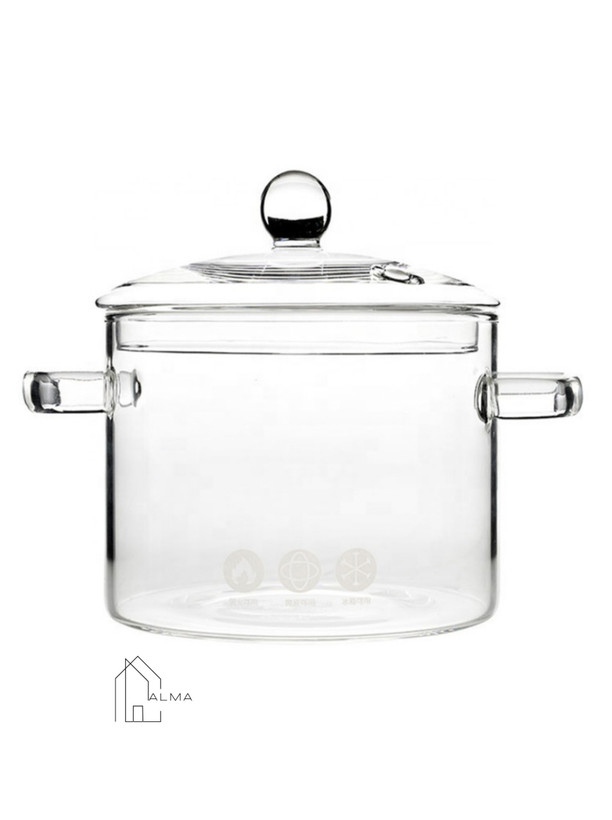قابلمه تمام پیرکس شعله مستقیم سایز 1500ml